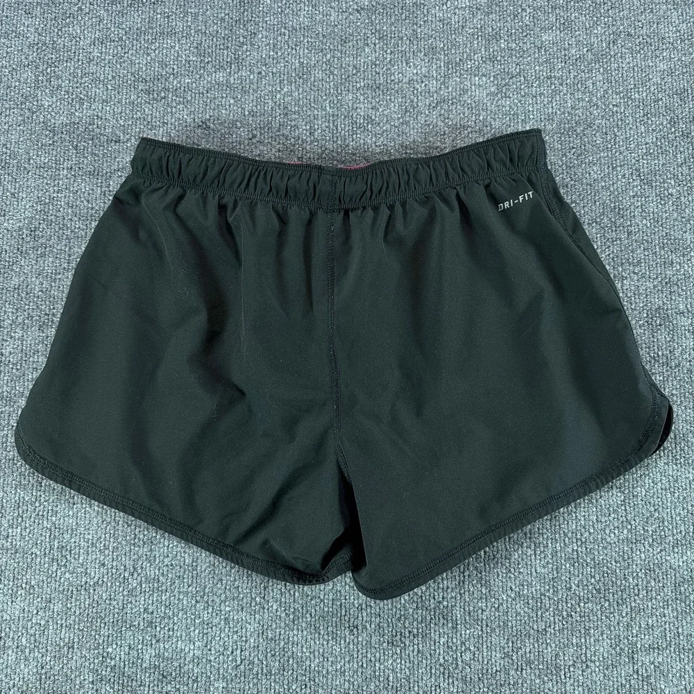 Nike Dri-FIT Running Shorts Womens Sml Black‎ Pink Athletic Gym 3in Comfy Summer